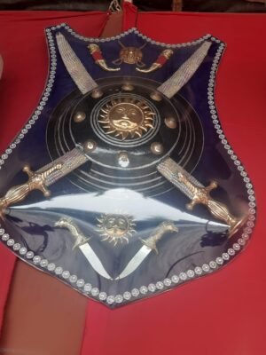 DHAL TALWAR SET -Swords with Shield (Vibrant Design)