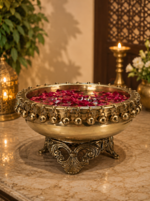 Brass Ghungroo Urli Bowl